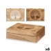 Caja Decorativa Madera de mango 25,5 x 8 x 17,4 cm (6 Unidades) Árbol de la vida