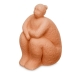 Okrasna Figura Oranžna Dolomite 18 x 30 x 19 cm (4 kosov) Dama Sede