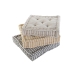 Tyyny Home ESPRIT Keltainen Beige Välimeren 56 x 56 x 13 cm (3 osaa)