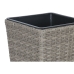 Plantenbakkenset Home ESPRIT Polypropyleen Rotan 31 x 31 x 61 cm