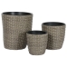 Conjunto de vasos Home ESPRIT Polipropileno Rotim 40 x 40 x 45 cm