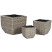 Conjunto de vasos Home ESPRIT Polipropileno Rotim 40 x 40 x 36 cm