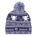 Pălărie Stitch Fair Isle Pom Beanie Bleumarin