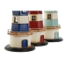 Figura Decorativa Home ESPRIT Vermelho Creme Azul celeste Azul Marinho 13 x 13 x 32 cm (3 Unidades) Farol