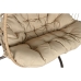 Sedia da giardino sospesa Home ESPRIT Marrone scuro Marrone Chiaro Alluminio rattan sintetico 130 x 61 x 117 cm