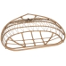 Sedia da giardino sospesa Home ESPRIT Marrone scuro Marrone Chiaro Alluminio rattan sintetico 130 x 61 x 117 cm