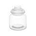 Burk Transparent Glas 600 ml (12 antal) Med lock