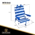 Strandstoel Blauw Wit 62 x 62 x 74 cm