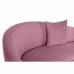 Sofa DKD Home Decor Pink Gylden Metal Polyester (210 x 120 x 84 cm)