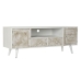 Mueble de TV DKD Home Decor Blanco Beige 136 x 40,5 x 52 cm