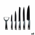 Set de Cuchillos Kinvara KT211035 Negro Acero Inoxidable Polipropileno 6 Piezas (6 Unidades)