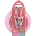 Conjunto de Louça Infantil Minnie Mouse CZ11312 Cor de Rosa 5 Peças