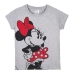 T-Shirt met Korte Mouwen voor kinderen Minnie Mouse Grijs