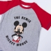 Vasaras pidžamu zēniem Mickey Mouse Sarkans Pelēks