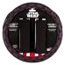 Steering Wheel Cover + Cushion Pads for Seat Belt Star Wars Darth Vader Universal Black 3 Pieces