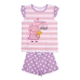 Pijama de Verano Peppa Pig Rosa Morado