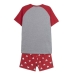 Sommerpyjamas for gutter Mickey Mouse Rød (Voksne) Menn Grå