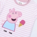 Camisola de Manga Curta Infantil Peppa Pig Cor de Rosa