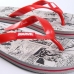 Men's Flip Flops Marvel Red Grey