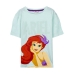 Camiseta de Manga Corta Infantil Disney Princess Verde Verde Claro