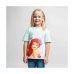 Camiseta de Manga Corta Infantil Disney Princess Verde Verde Claro