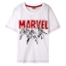 Barn T-shirt med kortärm Marvel Vit