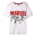 T-Shirt met Korte Mouwen voor kinderen Marvel Wit