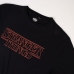 T-Shirt met Korte Mouwen voor kinderen Stranger Things Zwart