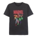 T-shirt med kortärm Herr Marvel Grå Mörkgrå Vuxna