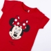 Detské Tričko s krátkym rukávom Minnie Mouse Červená