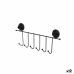 Door Coat Rack Berilo CN-W6753-4P Black Steel ABS 39 x 16 x 4,9 cm (12 Units)