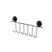 Door Coat Rack Berilo CN-W6753-4P Black Steel ABS 39 x 16 x 4,9 cm (12 Units)