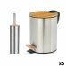 Conjunto de Banho Berilo B0353S 3L+B1041S Prateado Bambu Aço inoxidável Polipropileno 2 Peças (6 Unidades)