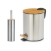 Conjunto de Banho Berilo B0353S 3L+B1041S Prateado Bambu Aço inoxidável Polipropileno 2 Peças (6 Unidades)