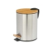 Pedal bin Berilo B0353S-5L Brown Silver Bamboo Stainless steel 5 L (4 Units)