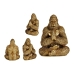 Decoratieve figuren Gorilla Yoga Gouden 16 x 27,5 x 22 cm