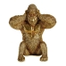 Decoratieve figuren Gorilla Gouden 10 x 18 x 17 cm