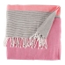 Foulard multi-usages Rayures 160 x 200 cm Rose