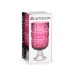 Vase Pink Engraving Crystal (13 x 26,5 x 13 cm)