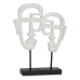 Decoratieve figuren Gezicht Wit Polyresin (27 x 32,5 x 10,5 cm)