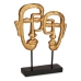 Decoratieve figuren 27 x 32,5 x 10,5 cm Gezicht Gouden Polyresin