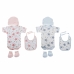 Set of clothes DKD Home Decor Blue Pink 0-6 Months Cotton Stars (2 Units)