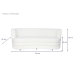 Canapé DKD Home Decor Blanc 193 x 92 x 79 cm