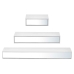 Etagères Bois MDF 3 Pièces Miroir Lot (4 Unités)