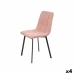 Sedia Rosa Stoffa 45 x 89 x 53 cm Elegante (4 Unità)