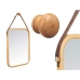 Hengende speil Φυσικό Δέρμα Bamboo Ορθογώνιο 34 x 41,5 x 1,5 cm (x6)