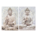 Maalaus Home ESPRIT Buddha Itämainen 70 x 3 x 100 cm (2 osaa)