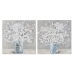 Πίνακας Home ESPRIT Shabby Chic Βάζο 80 x 3 x 80 cm (x2)