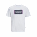 Heren-T-Shirt met Korte Mouwen Jack & Jones Lafayette Box Wit