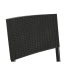 Tisch-Set mit 2 Stühlen Home ESPRIT Schwarz Stahl Synthetischer Rattan 58 x 58 x 71,5 cm